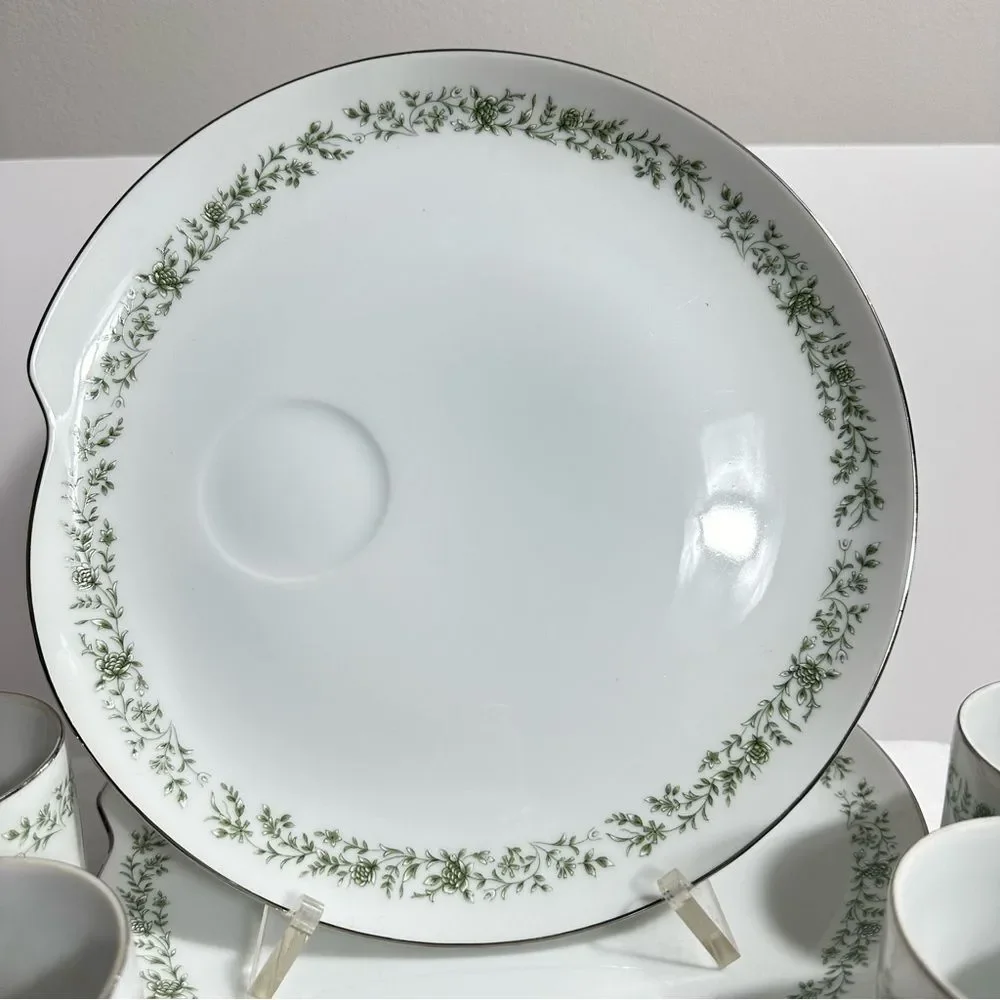 Mikasa Vintage Set Of 4 Snack Plates & Cups